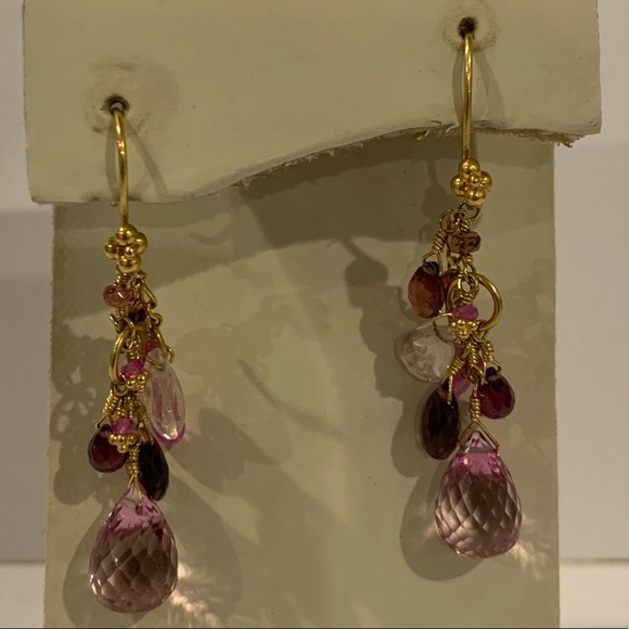 22 karat gold Laura Gibson earrings - Picture 4 of 5